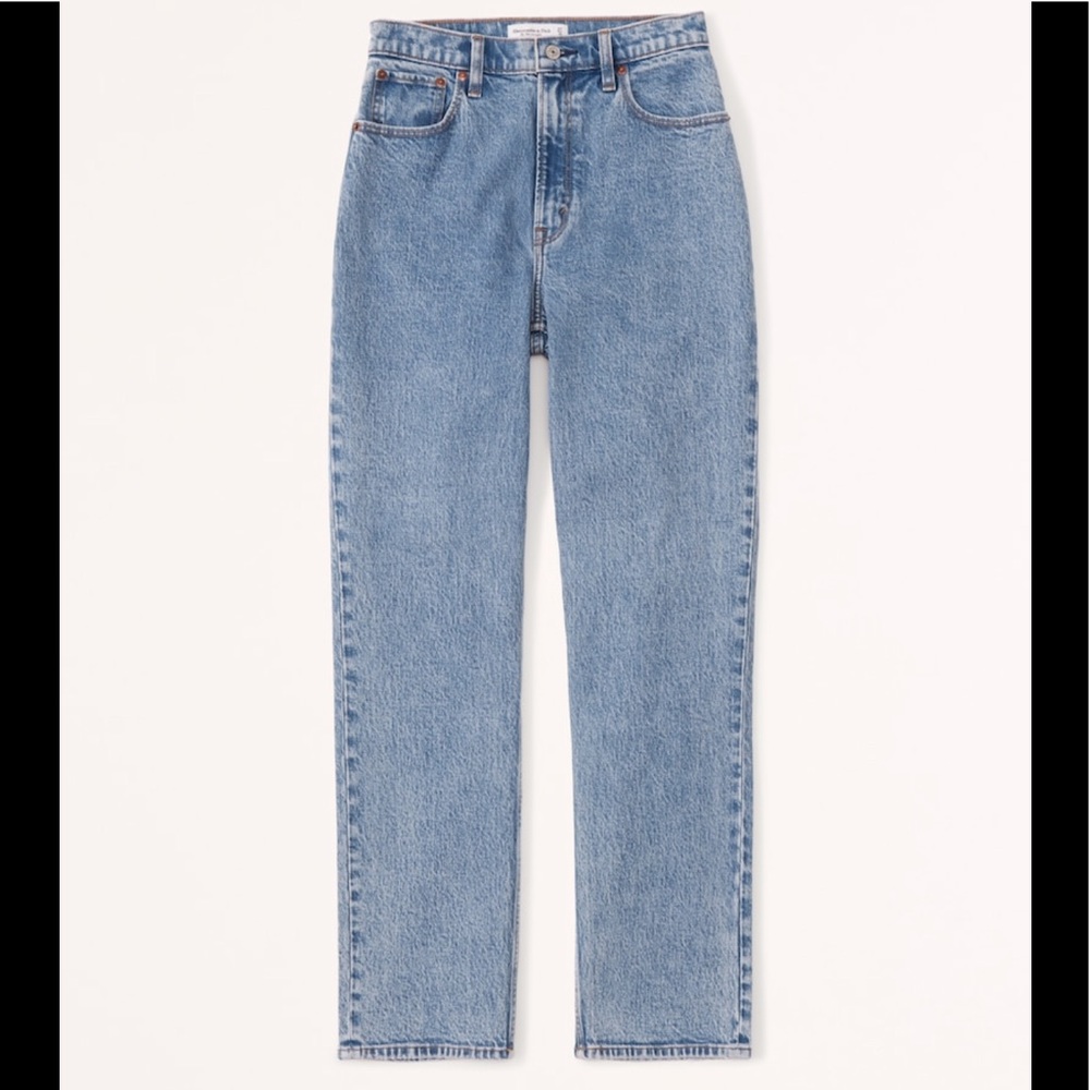 Abercrombie & Fitch Curve Love 90s Straight Ultra High Rise